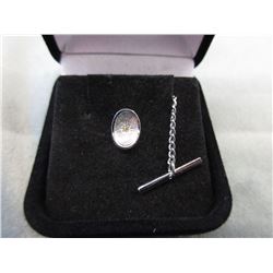 Mans Fancy Coloured Yellow Diamond Tie Tack