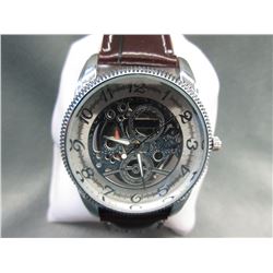 New Mechanical Style Skeleton Wrist Watch