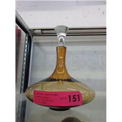 Mid-Century Modern amber decanter