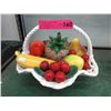 Image 1 : Italian Capodimonte fruit basket