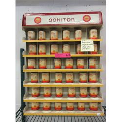 Vintage - Shell Sonitor display shelf and contents