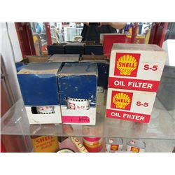 7 Vintage Shell oil filters