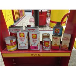 10 Vintage Shell tins