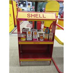 Vintage Metal Shell Display Rack