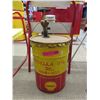 Image 1 : Vintage - 5 Gallon Shell drum with manual pump