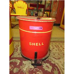 Vintage - Shell rag pail