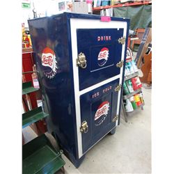 Vintage Ice chest fridge with Pepsi logo
