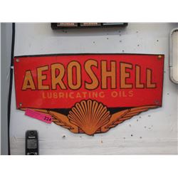 Metal Aeroshell oil sign