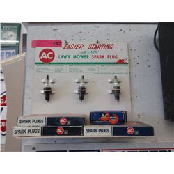 Vintage - AC lawnmower spark plug sign