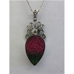 Watermelon Ametrine Pendant & Necklace set
