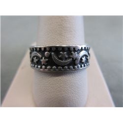 Sterling Silver Moon & Stars Ring