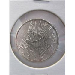 Eagle & Sun Motif .999 Silver Art Round