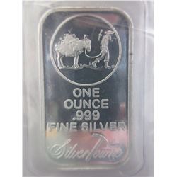 1 Troy Oz. Silver Towne .999 Silver Art Bar