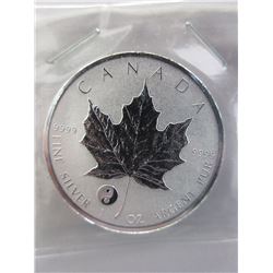 2016 CDA Maple Leaf Coin w/ Yin Yang Privy