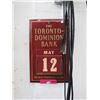 Image 1 : Vintage Toronto Dominion Bank wall calendar
