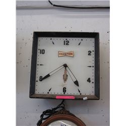 Vintage plastic advertising clock