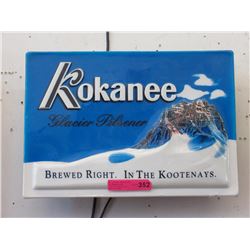 Electric Kokanee beer sign