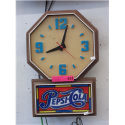 Vintage Pepsi Cola electric wall clock