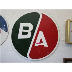 B A metal advertising sign