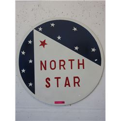 North Star metal advertising sign