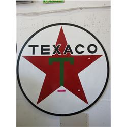 Texaco metal advertising sign