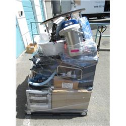 Wrapped skid of used household goods