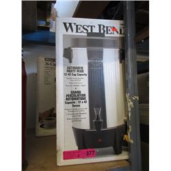 2 Large coffee percolators - used