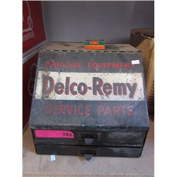 Vintage - Metal Delco-Remy parts container
