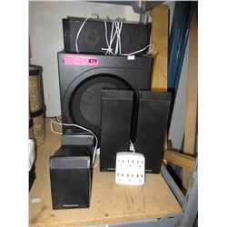 Panasonic speaker system with wall plug