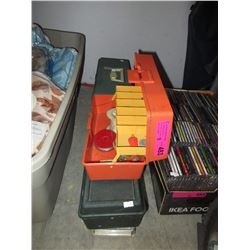5 Tackle boxes & contents - used