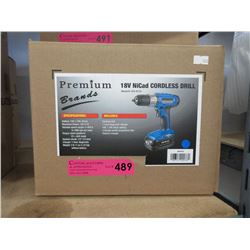 New 18V NiCad Cordless Drill