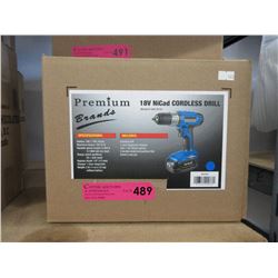 New 18V NiCad Cordless Drill