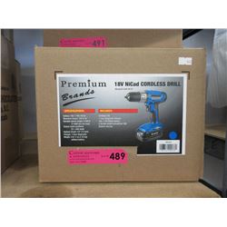 New 18V NiCad Cordless Drill