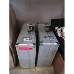 2 Aluminum sided cases