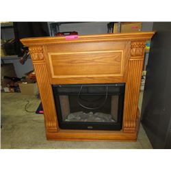 Electric fireplace with surround - used