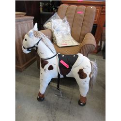 Child's fun fur riding horse - used
