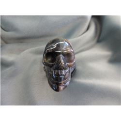 392 CT Hand Carved Tiger's Eye Skull