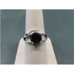 Diamond & Garnet Cocktail Ring