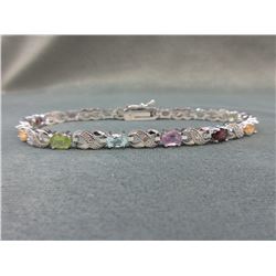 Multi-gemstone & Diamond Bracelet