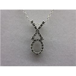XO Design Diamond Pendant & Chain