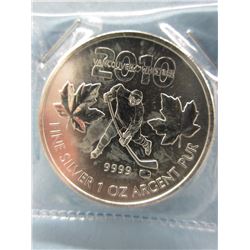 .9999 Fine Silver 2010 Vancouver Olympic Coin