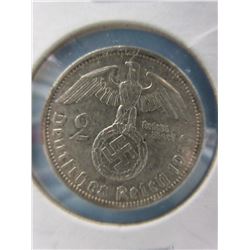 1939 Nazi German Eagle & Swastika Coin