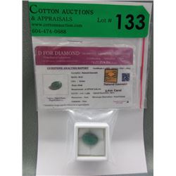 5.61 CT Oval Cut Emerald Loose Gemstone