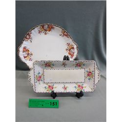 2 Royal Albert fine china plates