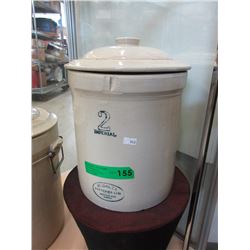 Vintage - Medalta 2 Gallon Crock with lid