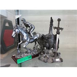 2 Resin figurines