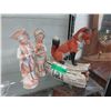 Image 1 : Victorian bisque figures & ceramic whisky decanter