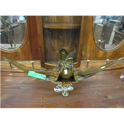 Large Mid-Century glass centerpiece bowl