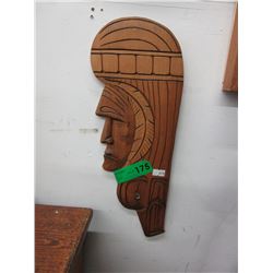 Mark George - Hand carved wood plaque