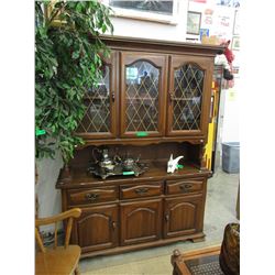 Wood China Hutch - used